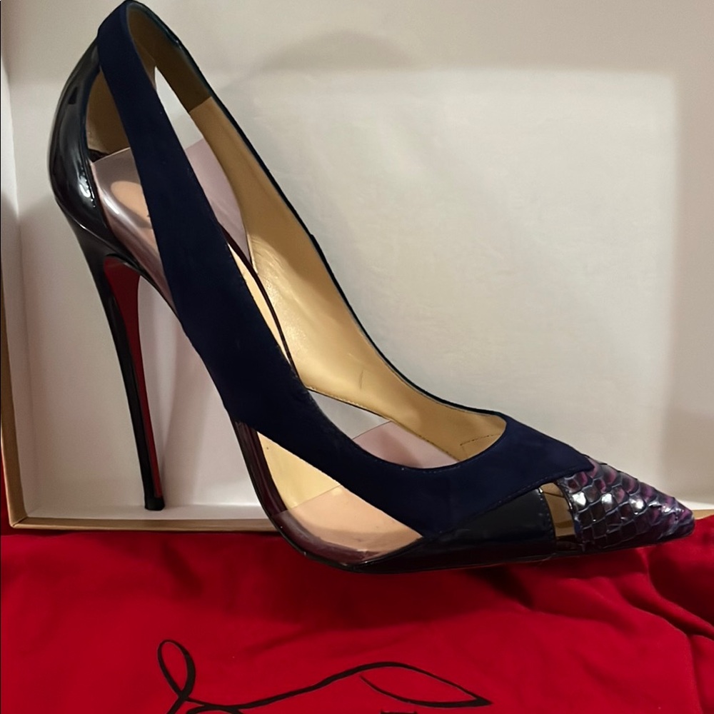 Christian Louboutin Black and Red Heels